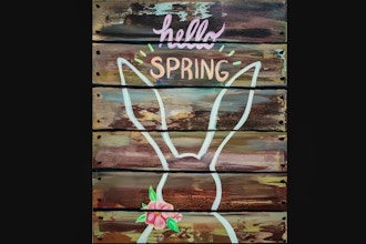 Virtual Paint Nite: Hello Spring Bunny (Ages 6+)